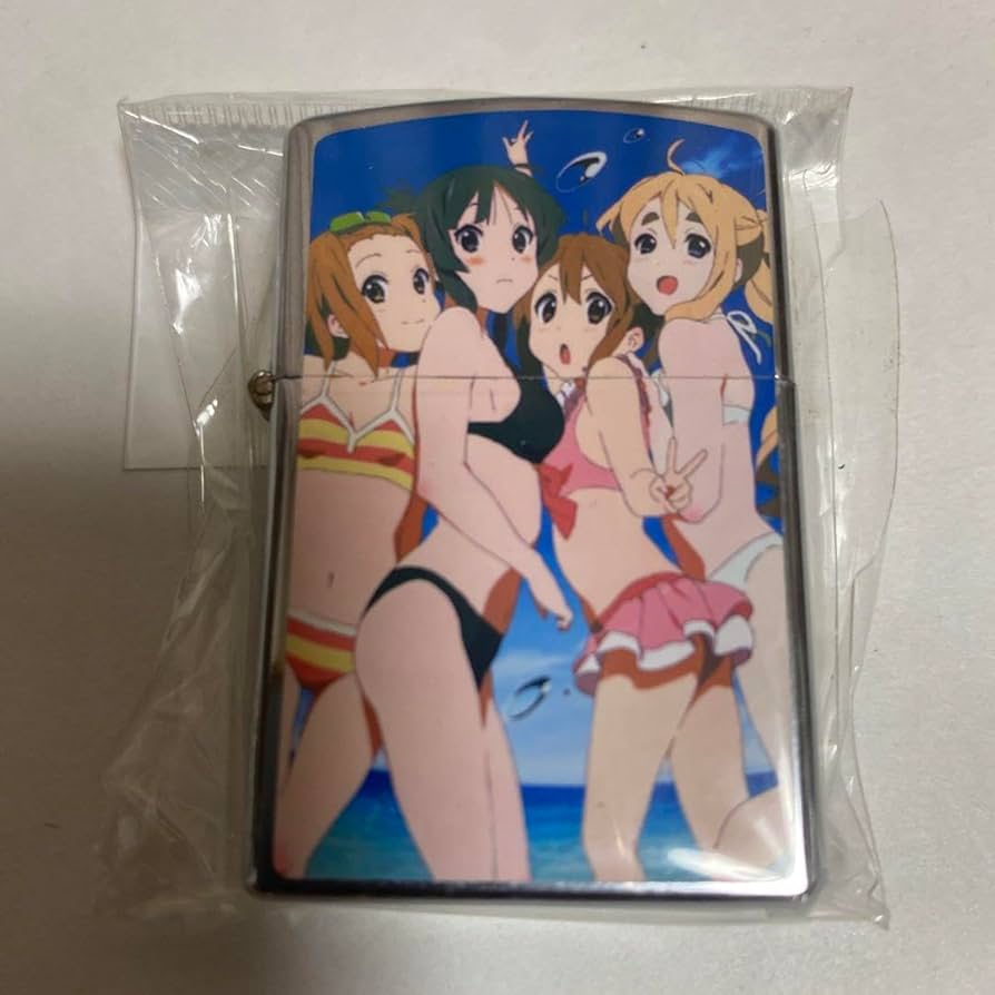 けいおん美少女集合水着オイルライターzippo 風KO18 けいおん美少女集合水着オイルライターzippo 風KO18